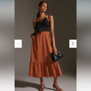 Anthropologie Hutch Bow Dress